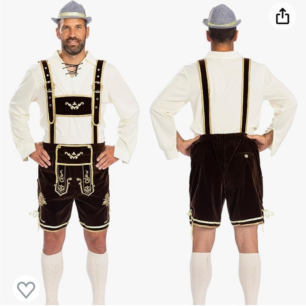 Men’s Octoberfest lederhosen size M